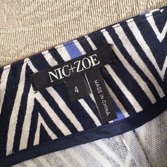 Nic+Zoe Women’s Size 4 Cotton Tribal Print Skirt - Bright & Playful - Picture 3 of 5